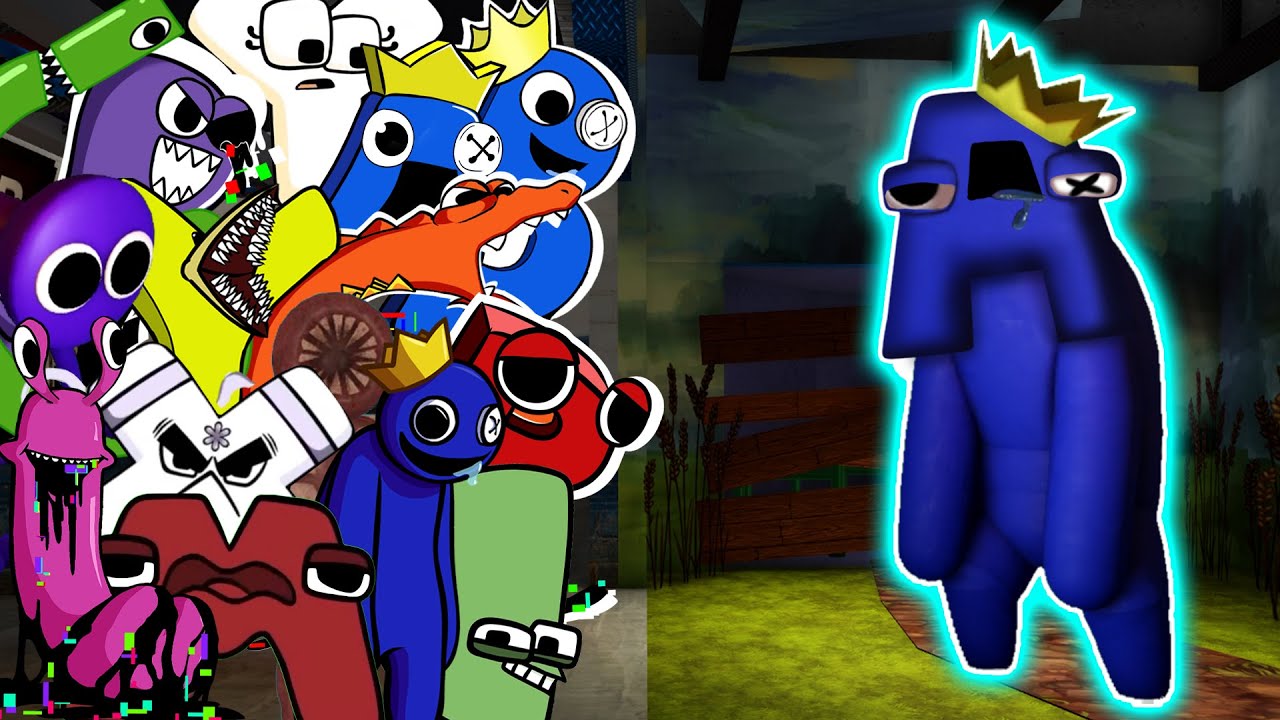 New Rainbow Friends Vs Alphabet Lore But (Roblox DOORS x Rainbow Friends  Chapter 2) 🎶 (FNF New Mod) 