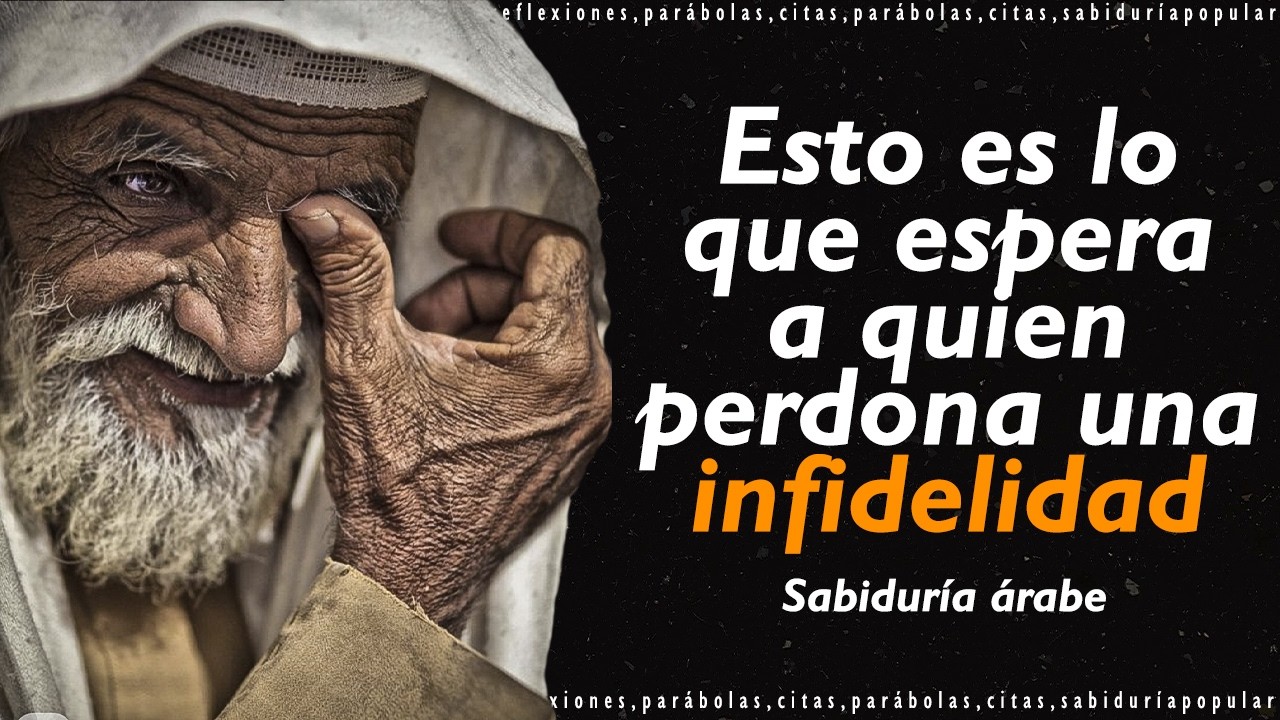 Nunca perdones una infidelidad, o esto es lo que te espera | Sabiduría árabe