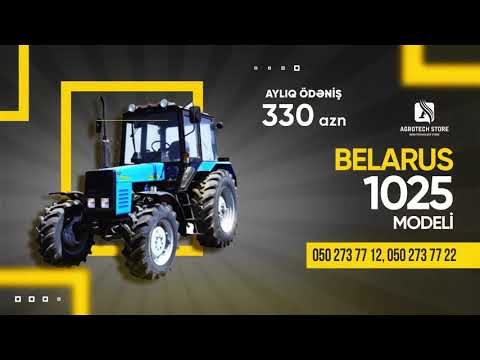 Belarus MTZ 1025 traktoru - 40% Güzəştlə əldə edin!