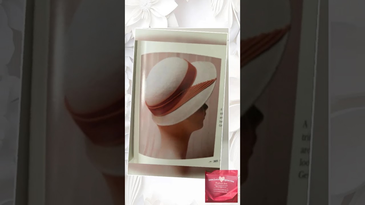 洋書「Hats & Bonnets」1770〜1970 帽子　ファッション Vintage Hats & Bonnets 1770-1970 Identification and Values Book
