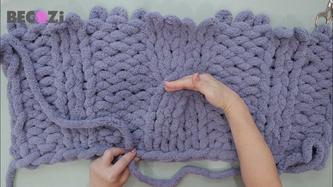 HAND KNIT A CHUNKY BLANKET/CABLE KNIT - YouTube