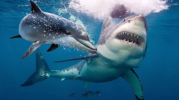 ¿Por qué los tiburones y los delfines no se llevan bien?