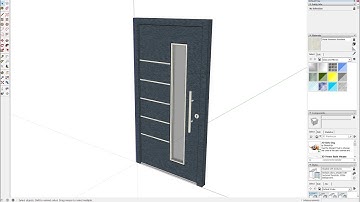 SketchUp Tutorial: How to model a door using SketchUp