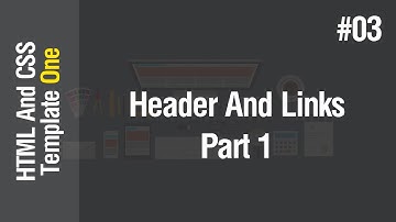 [Arabic] HTML & CSS Template One 2021 - #03 - Create Header And Links Part 1