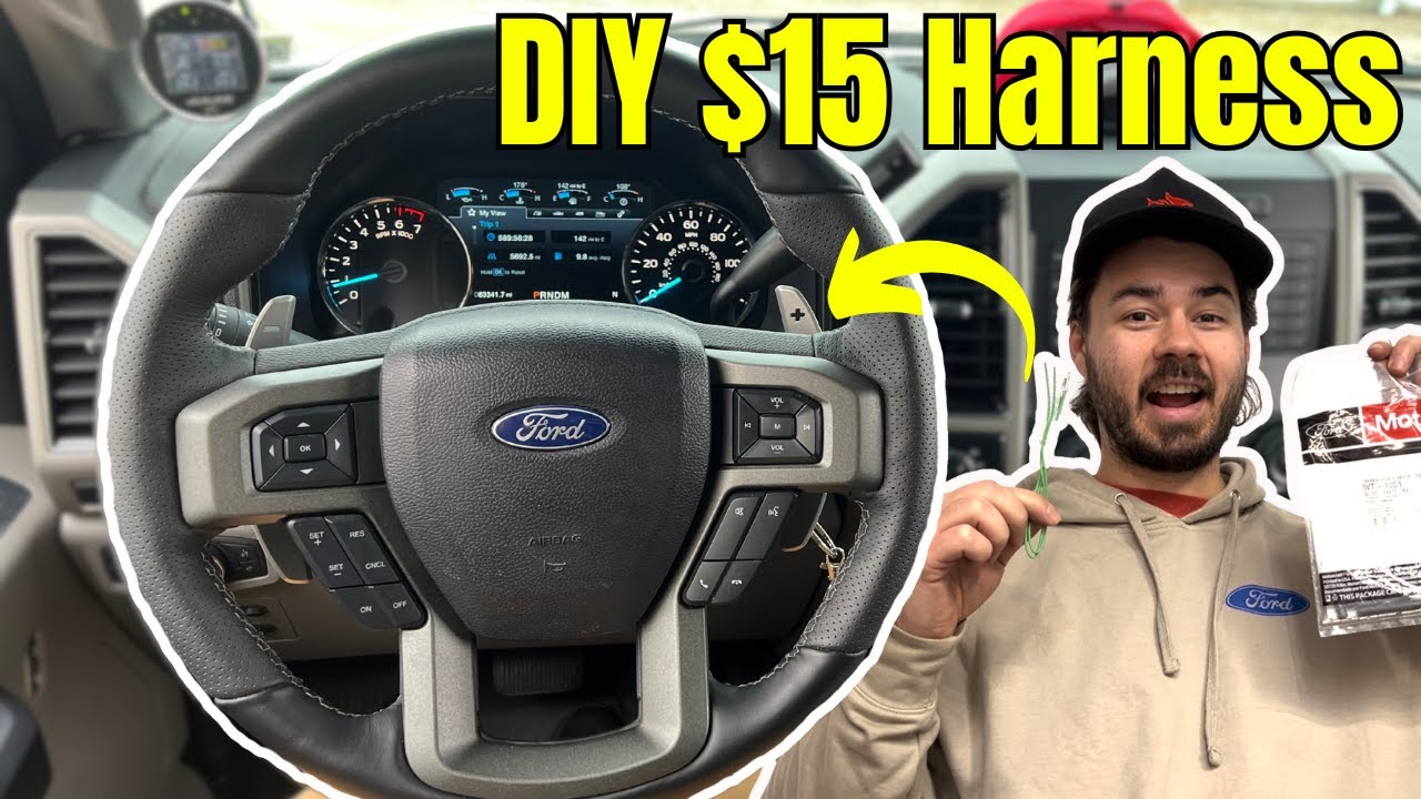 Как подключить подрулевые переключатели — установка и тестирование рулевого колеса Raptor | F-150...