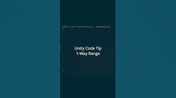 One-Way Range in the Unity Inspector #unitytips #codingtips