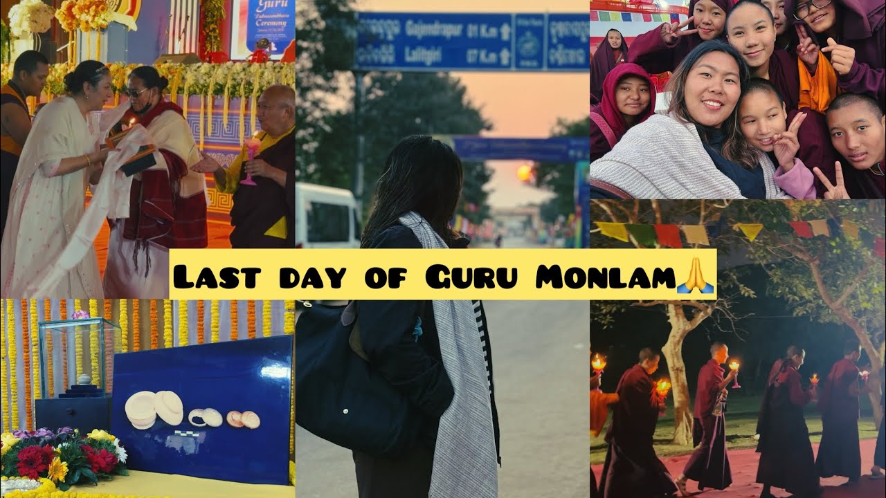 Time to say bye 🥹 Today is last day of guru Monlam🙏 Emotional 😭 