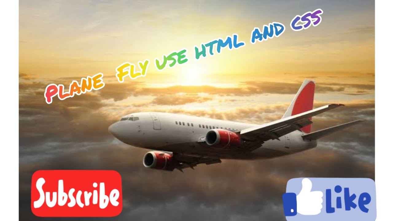 How to make plane fly use css animation |