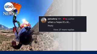 Paraglider hit by plane midair