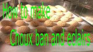 How to make Choux ban and eclairs  Athurupasa /desserts/ kama/