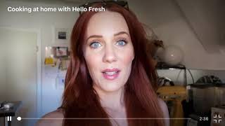 Simone Simons IGTV "Cooking at home with Hello Fresh" 12/06/2020 | simonesimons