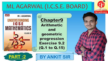 Chapter 9//Exercise9.2 Part2 //Arithmetic and geometric progression//Class10th #ICSE BOARD UP BOARD