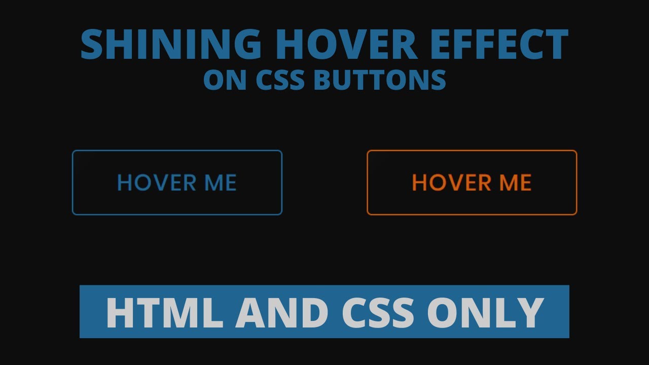 Buttons Shining Hover Effect using HTML & CSS 