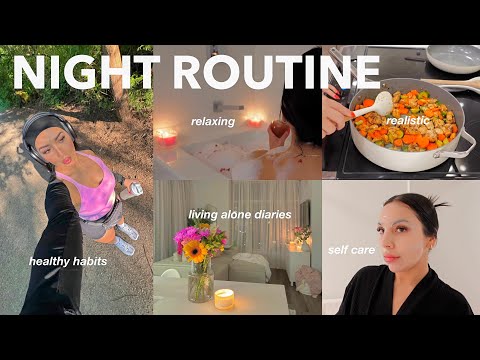 ultimate SELF CARE NIGHT ROUTINE how to be happy living alone, productive habits, extreme motivation
