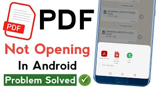 PDF not opening in android | pdf open nahi ho raha hai 2023 | Submit error report pdf