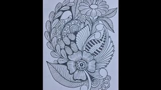 #pattern 6 zentangleart stepbystep for beginners #doodle#zen#zentangle#mandala#tangle#zentangleart
