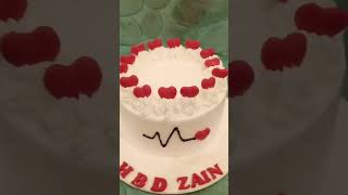 Trending heart beat cake l easiest cake decorating ideas for beginners