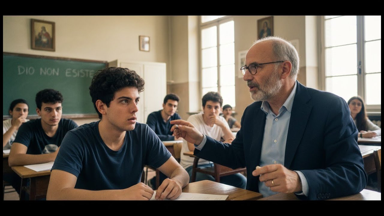 Atheistischer Lehrer provoziert Carlo im Unterricht: „Gott existiert nicht“ — bereut es Sekunden