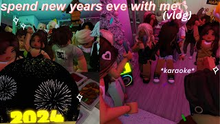 ♡ 🎉spend new years eve with  me vlog | bloxburg roleplay ♡