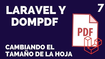 7 Cambiar el tamaño de la hoja | Crear un PDF en Laravel con DOMPDF