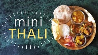 mini Veg Thali | mini kitchen | miniature thali | mini Indian Thali |