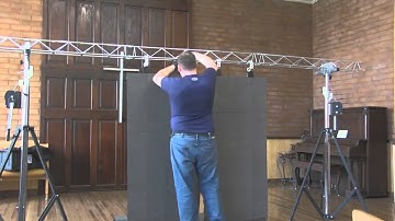 How easy to install the led curtain display "Galaxias" - joyce@huasuny.com