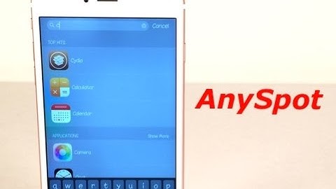 Cydia Tweak: AnySpot for iOS 9 - Access Spotlight search anywhere