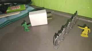 Green and Blue teamed up to destroy the 1st defense of Yellow