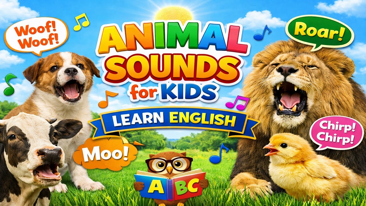 Discover the sounds of adorable natural animals 🦁🐮 | Fun learning for children