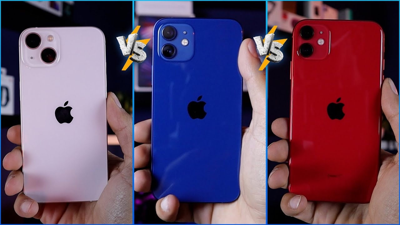 مقارنة ايفون 11 وايفون 12 وايفون 13