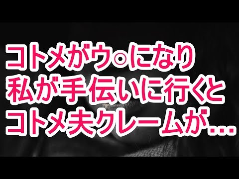 コトメがウ○になり 私が手伝いに行くと コトメ夫クレームが…