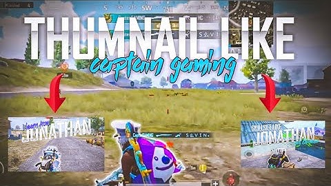 HOW TO MAKE THUMBNAIL LIKE @captengamingyt  in picsArt bgmi montage thumbnail tutorial
