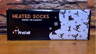Pristall Heated Socks Unboxing and Demonstration