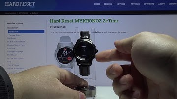 How to Change Clock Format in MYKRONOZ ZeTime – Time Settings