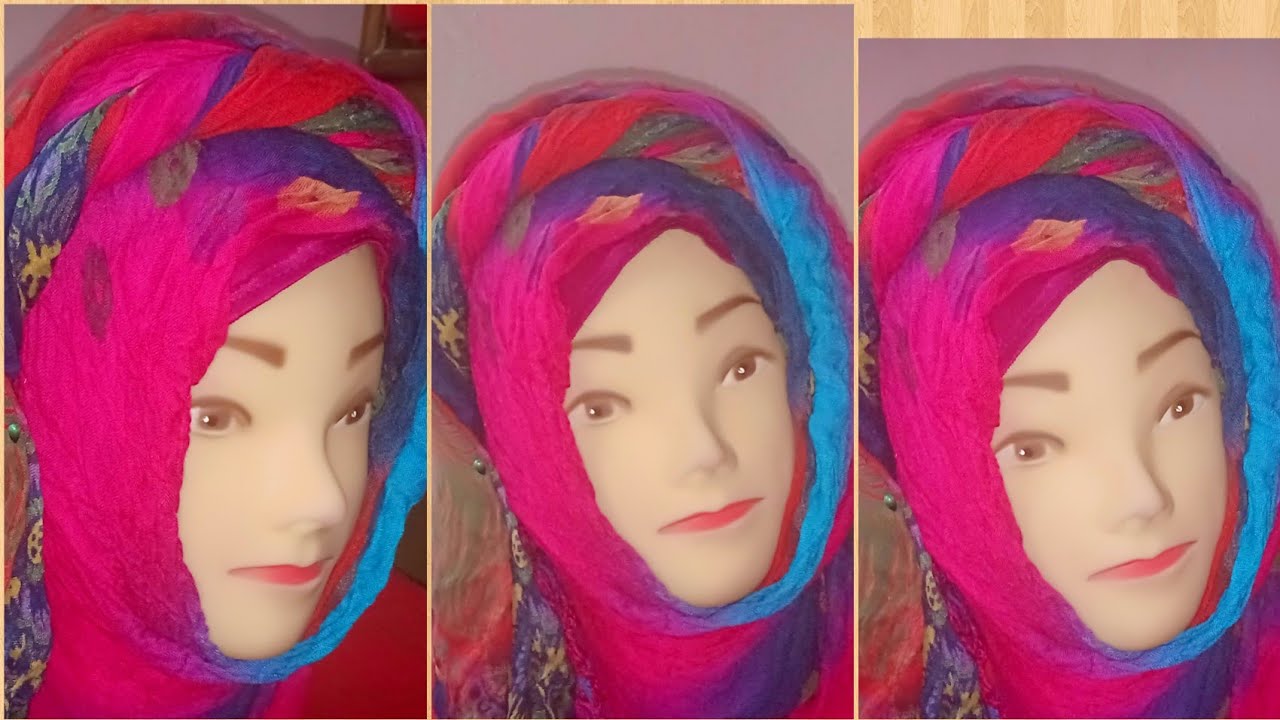 Beautiful Arabian hijab tutorial | New twist fold hijab in easy way | My Dezire