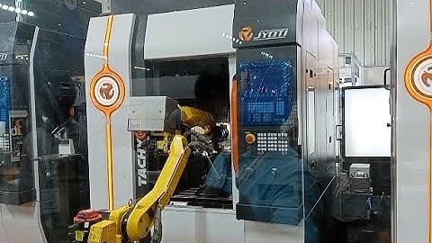 Industrial Automation of CNC operator using Robotic Arm | Smart factory | Manufacturing