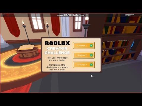 Nov 2018 Roblox Creator Challenge Lessons 1 3 Answers Library Youtube - answers for roblox creator challenge 2019