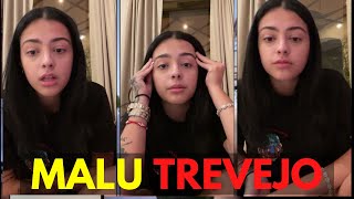Malu trevejo Instagram live 2021 | seems shocked !