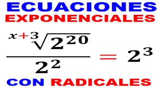Exponential equations with radicals Example 3