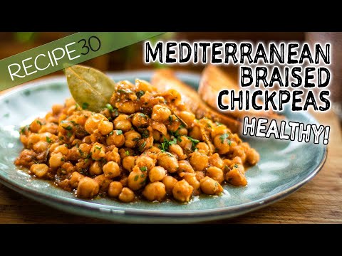 Braised Chickpeas Healthy Mediterranean style