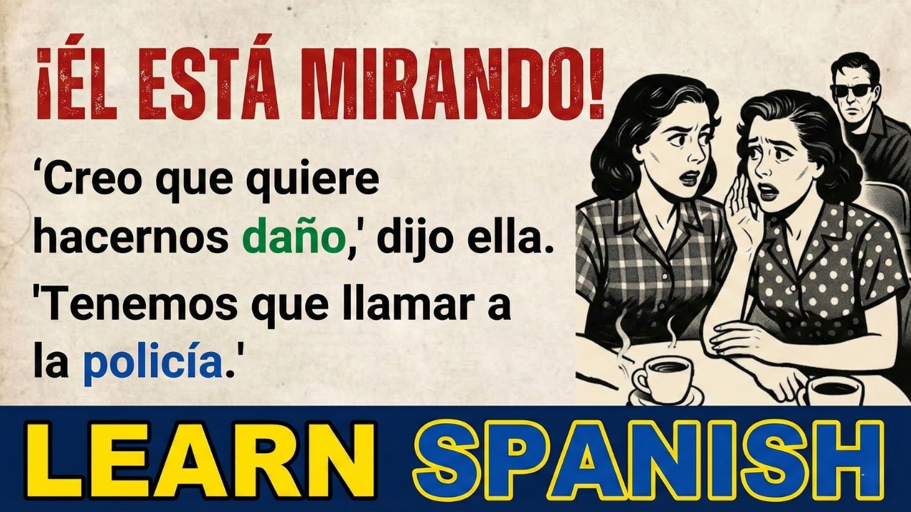 Who Is Following Me? 😰 | Spanish Listening Practice