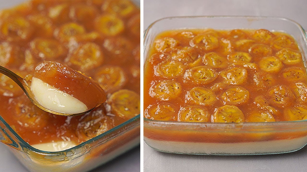 Creamy Banana Caramel Dessert Recipe Delicious Milk Banana Caramel