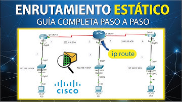 Enrutamiento Estático con 3 Routers - CISCO Packet Tracer (Paso a Paso)