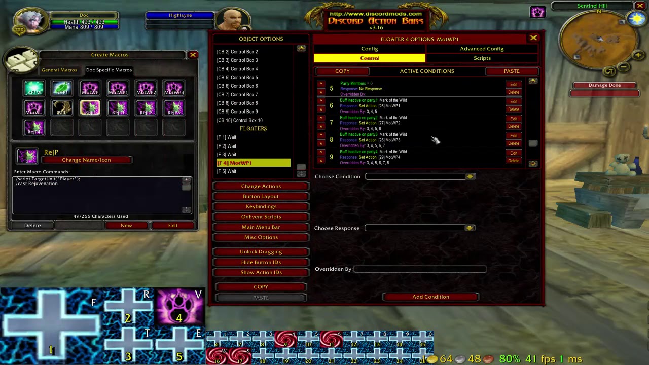 Warcraft Vanilla - How to Multibox - Alt UI Update for Level 20 Druid