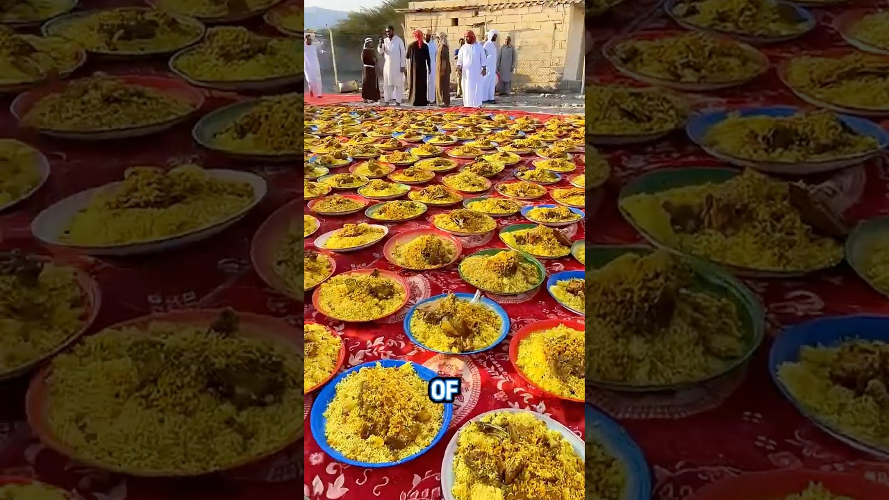 Arabic-style Pilaf with Lamb at a Grand Banquet: A Taste of Tradition