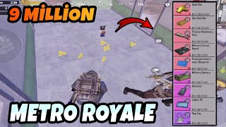 9 MİLLON LOOT  4 GOLD PİLE  METRO ROYALE CHAPTER 20