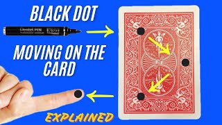 BLACK DOT MOVING ON THE CARD EXPLAINED | My Invention | Gimmick Step By Step