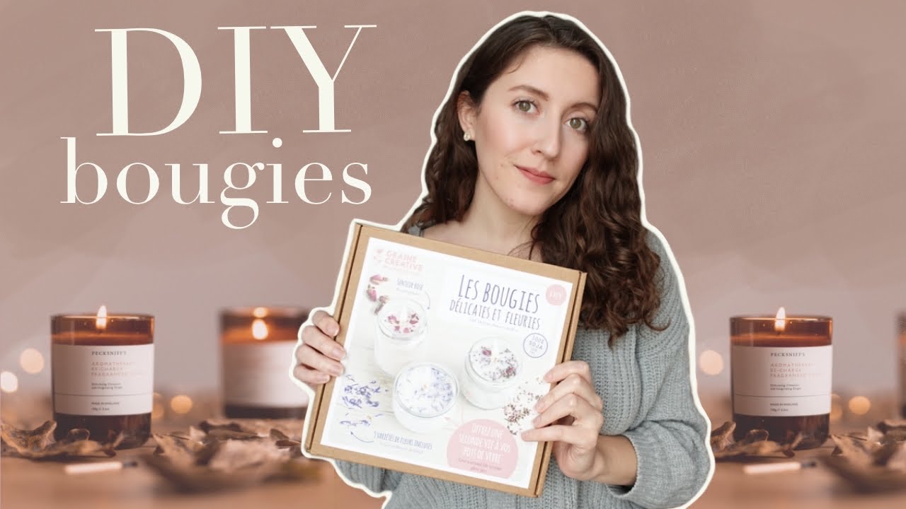 Crash test : Kit de bougies à la cire de soja et fleurs séchées