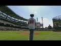 Khori Louis Throws First Pitch at Atlanta Braves Game