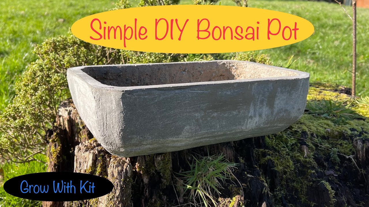 Concrete Bonsai Pot DIY - Start to Finish 